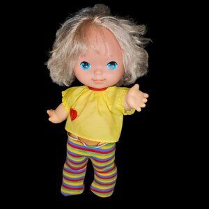 ORIGINAL VTG 70s 13" Kenner Sweetie Face Baby Doll Rainbow‎ Blonde 1979